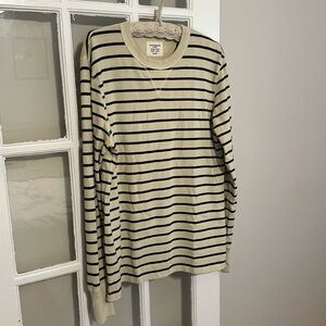 Striped Buck Mason Heavyweight Longsleeve Crew